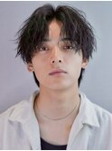 ニュアンスパーマ/波巻きツイストスパイラル[新宿/メンズ/men's]