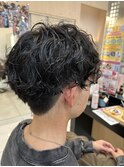 癖毛風メンズパーマ