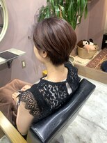 シー(Ciii)&nbsp;アンブレラカラー×クールショート×スモーキーピンクベージュ
