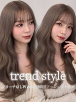 エルバイラビス 大宮(elu by lovis)&nbsp;《巴結生》ブリーチなしWカラー/アッシュブラウン