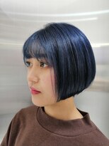 トニーアンドガイ 原宿店(TONI & GUY)&nbsp;ボブが映えるネイビーブルー