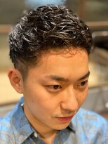 メンズココ 日本橋店(MENS COCO) 【ビジネスマン必見】ランダムパーマ　ミニウルフツーブロック
