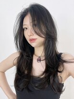 アイティー バイ アルバム 中野店(IT by ALBUM)&nbsp;レイヤーロング_斜めバンググレージュカラー_ba462181