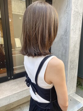 コフィー バイ メルト 吉祥寺(cofy by melt) 【松本咲花】外ハネミディアム/ブリーチなしオリーブグレージュ