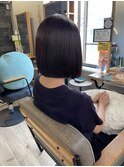 大人かわいい前下がりボブ