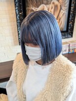 ボアップ 松山店(boappu)&nbsp;#ネイビーカラー#ブルーカラー#髪質改善トリートメント