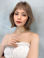 マシェリー バイ ロンド 金山(Ma cherie by Lond)&nbsp;韓国風切りっぱなしボブ×レイヤーカット×ブリーチハイトーン