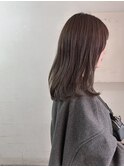 セミロングレイヤー グレージュ 横浜 sk