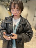 bibito マッシュ風前上がりボブ　くせ毛カット　マチルダボブ　