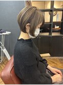 【白髪ぼかしハイライト】ショートカット/白髪の悩み改善します