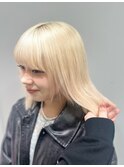 ホワイトブロンド/ブロンド/抜きっぱなし
