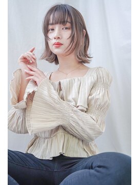 アンジェリカ 鹿児島中央タワー店(ANGELICA) 外ハネ　インナーカラー　顔まわりレイヤー