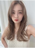 ブリーチなし大人レイヤーカットロングレイヤー外ハネレイヤー