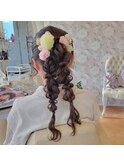 編みおろしツイン/ヘアセット