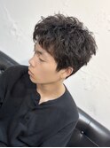 ▽ラフなショート　無造作ピンパーマ