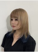 ★レディース，ハイトーン，ブリーチ，エンドカラー，レイヤー