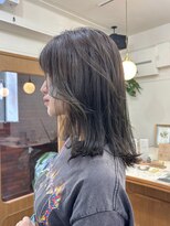 シエン 恵比寿(CIEN)&nbsp;くびれヘア/ミディアムレイヤー/オリーブグレージュ/恵比寿