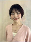 ショートカット/髪質改善縮毛矯正白髪ぼかしレイヤーカラーボブ