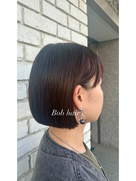 オーガニックエコ 川越(organic+eco) 20代30代春◎ミニボブ/小顔カット/透明感ピンクブラウン