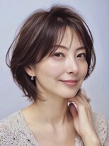 ハーツ(Heart's)&nbsp;大人ショート　白髪ぼかし　脱白髪染め　白髪染め　40代50代60代