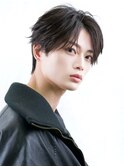 ツーブロック韓国コンマバング"フェザーパーマ"