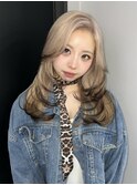 ホワイトミルクティー×レイヤーカット