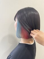 ホーミーキョウト(Homey Kyoto)&nbsp;＊ビビットレッド×ライトブルーなインナーカラー＊