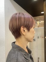 クオート(quoit) 【白髪ぼかし】透明感ピンク×大人丸みショート