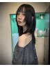 【ウルフカット/ハッシュカット】似合わせカット＋艶ケアカラー＋TR