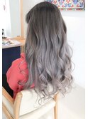 アッシュグラデーションカラー　デザインカラーブリーチWカラー