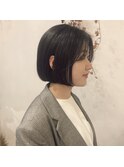 "就活カラー×ウザバング×ストレートボブ"ayumi