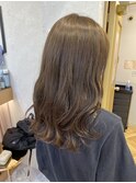 【Lond佐野】オルチャンヘア カーキグレージュ 外ハネロング