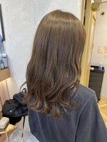 ロンドプランタン 恵比寿(Lond Printemps) 【Lond佐野】オルチャンヘア カーキグレージュ 外ハネロング