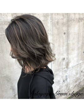 アンルーク ヘア(+1 unluke hair) [+1unluke]2026-SS/balayage×Greenge