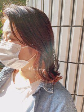 ティアラ 桜木町(TIARA) REAL SALON WORK～インナーカラー/コーラルベージュ