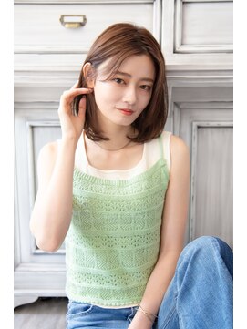 アンジュ ヘアー(Ange hair) ミントアッシュのこなれヘア