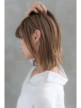 オースティン 流山おおたかの森(AUSTIN) 大人かわいい前髪セシルカットココアブラウンフリンジウェーブ