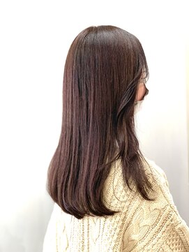 トップヘアー 中庄店(TOP HAIR fuapua) ピンクブラウンカラー