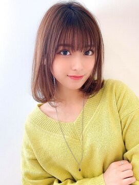 アグ ヘアー アシリ 千歳長都店(Agu hair asir) 《Agu hair》色っぽストレートミディ