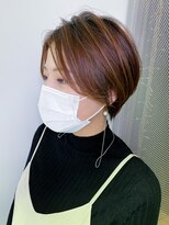 アンテナ 安城店(ANTENA) ショートカット×ひし形ショートボブ×前髪あり20代30代40代