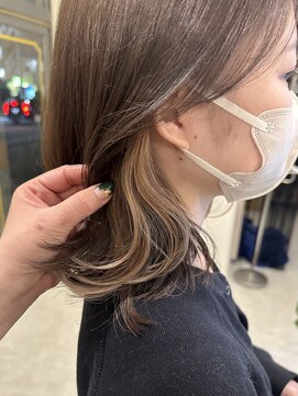グラム 安城桜井店(gram) インナーカラー_ベージュカラー_イヤリングカラー
