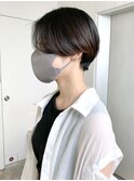 ハンサムマッシュショート_チェリーブラウンフェミニン_ba413441