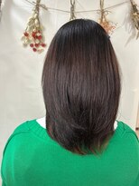 美容室 メザミー MESAMIES 髪質改善 縮毛矯正 うるつやミディアムストレートヘア