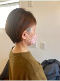 ツーブロック×インナーオレンジ