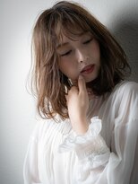 カバーヘア イヴ 戸頭店(COVER HAIR EVE)&nbsp;グレージュカラーモードくせ毛風ボブパーマx戸頭30代40代50代