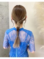 エフバイラブランシュ 大宮東口店(ef by La Blanche)&nbsp;箔付きタイトヘアアレンジ/大宮東口タイトヘアアレンジ