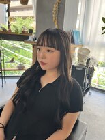 パム 恵比寿(PAM.)&nbsp;ワイドバング × 濃いめグレージュカラー