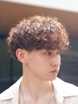 メンズ波巻きスパイラルパーマプードルパーママッシュ韓国ヘア