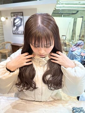 ヲタク(wotaku.) グレージュカラーラベンダーミルクティーブリーチカラー髪質改善