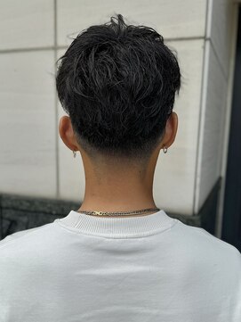 エクファフォーメン(EX-FA FOR MEN) カルマパーマ/ベリーショート/ダークアッシュ/ニュアンスパーマ